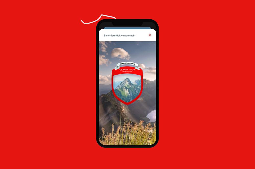 Digitale Fotospots (NFT) in der “Grand Tour of Switzerland” App